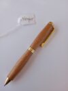Stylo format CB: Noyer | Doré