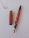 Stylo plume: Red Heart | Plaqué or 14k