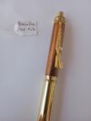 Stylo à thème: Chasseur | Bocote | Plaqué or14K