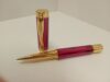 Stylo roller - Résine acrylique - Plaqué OR